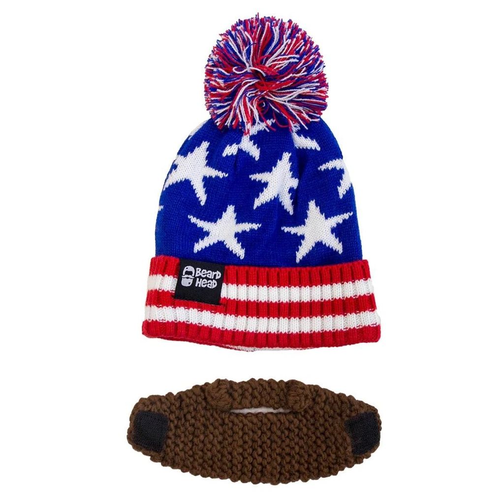 Beard Head Kid Patriot Bearded Face Mask & Hat (2 Colors)