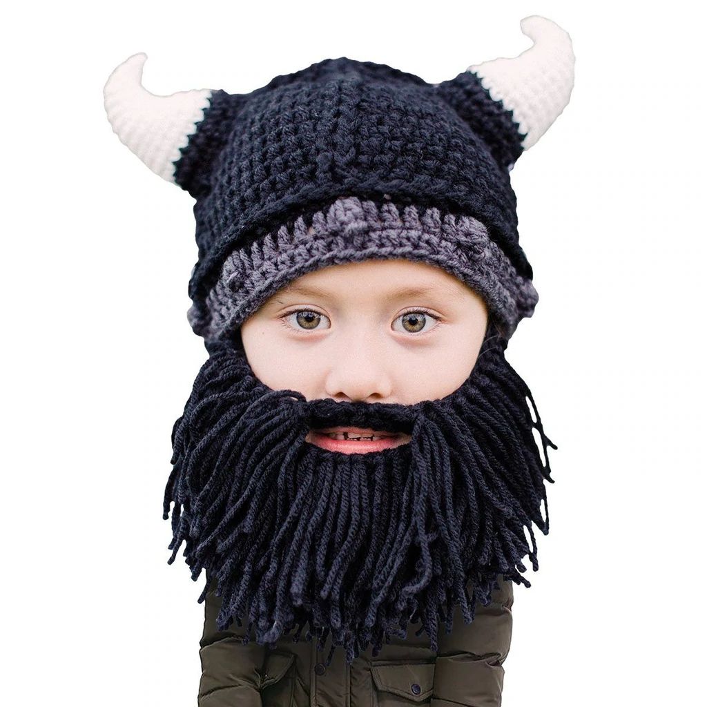 Beard Head Kid Viking Bearded Face Mask & Hat (2 Colors)