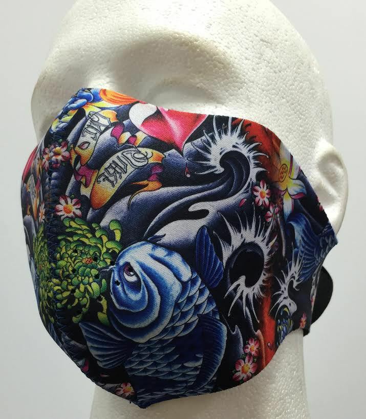Koi Fish Protective Neoprene Half Face Ski Mask
