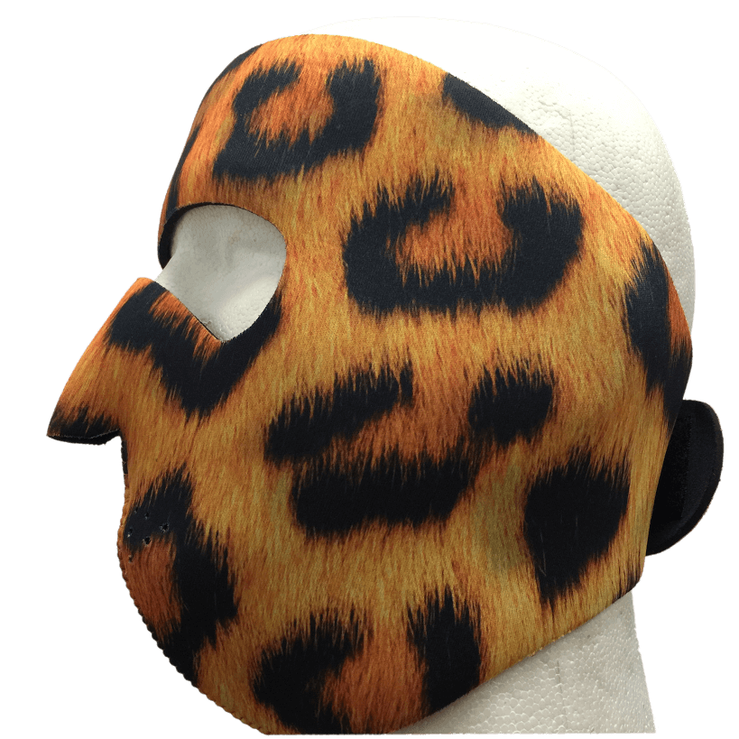 Leopard Protective Neoprene Full Face Ski Mask
