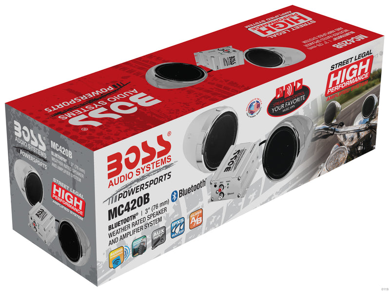 Boss Audio Systems® 600-Watt Bluetooth 3" Speaker Kit Chrome
