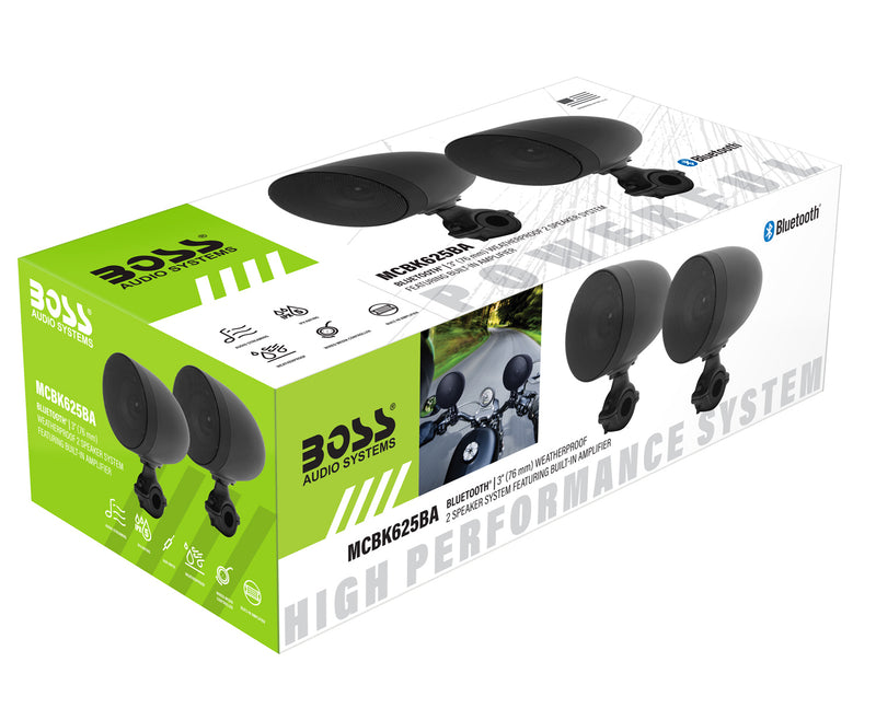Boss Audio Systems® 3" Amped Bluetooth Speakers with Wired Remote