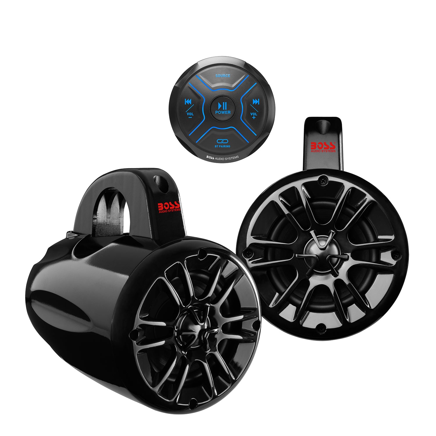 Boss Audio Systems® Bluetooth Gauge Mount Controller And Roll Cage Speaker Combo