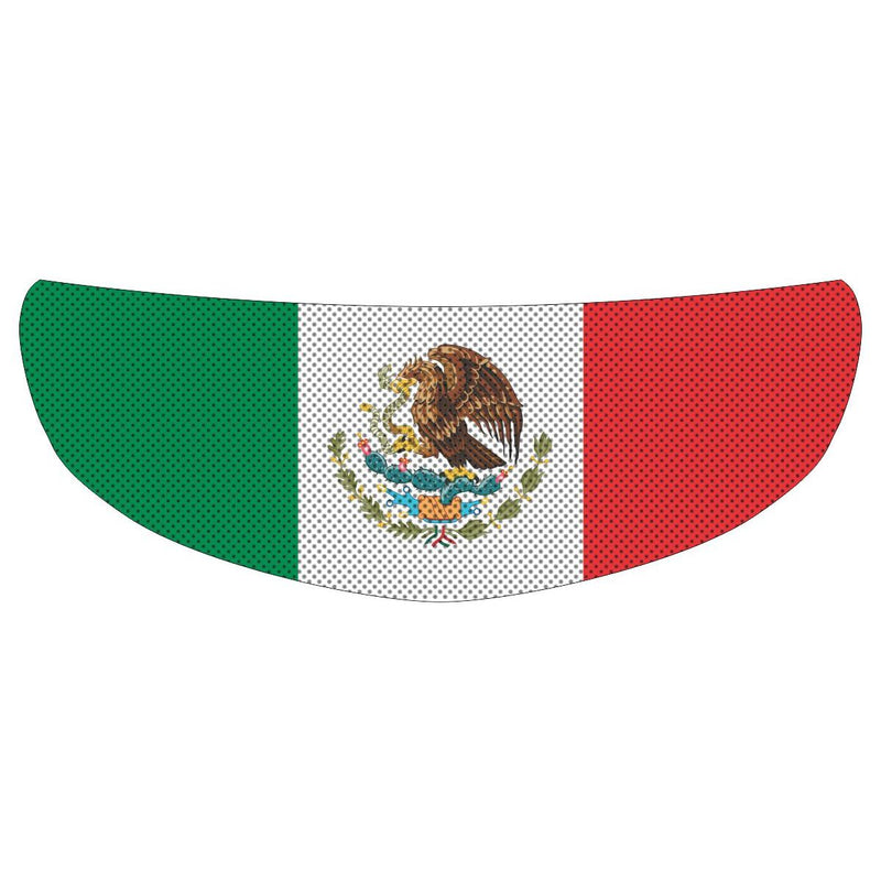 Mexican Mexico Flag Motorcycle Helmet Shield Sticker