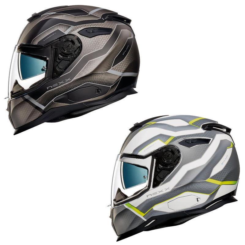 NEXX SX.100 iFlux Full Face Motorcycle Helmet (XS - 2XL)