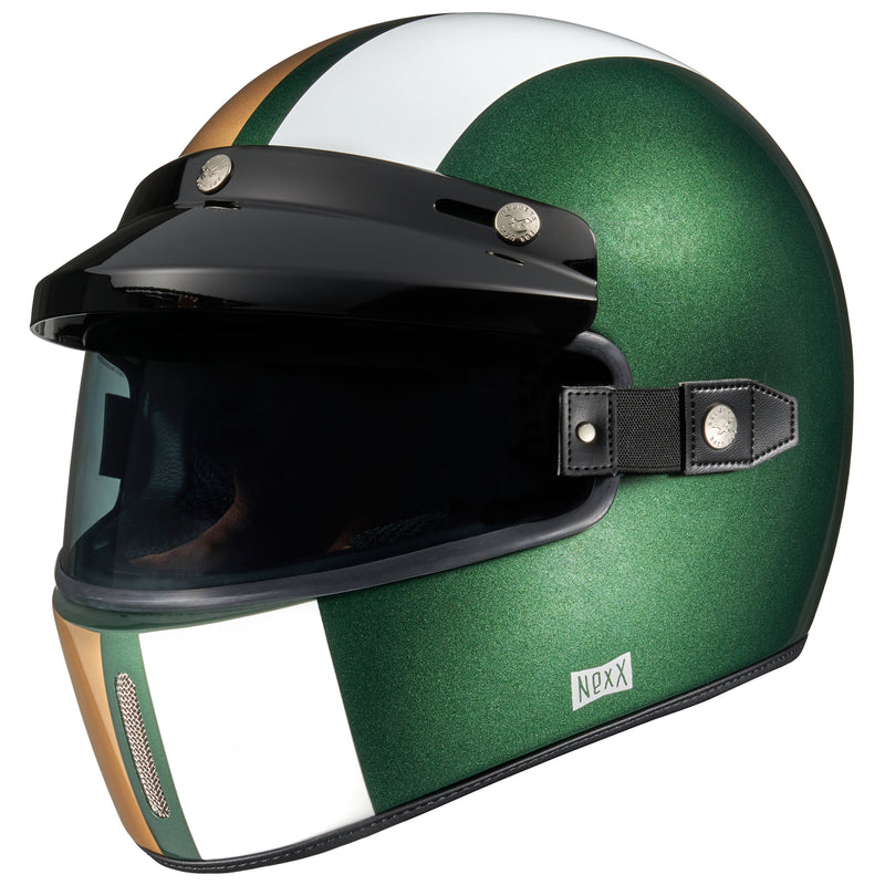 Nexx X.G100 Drag Master Full Face Retro Motorcycle Helmet (XS-2XL) (2 Colors)