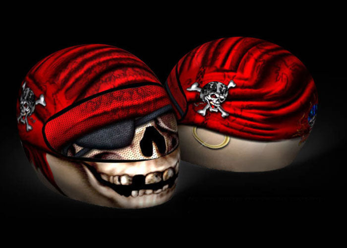 Skullskins Ancient Pirate Full Face Motorcycle Helmet Cover