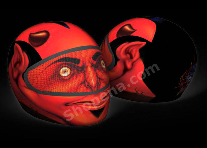Skullskins Red Devil Full Face Motorcycle Helmet Cover