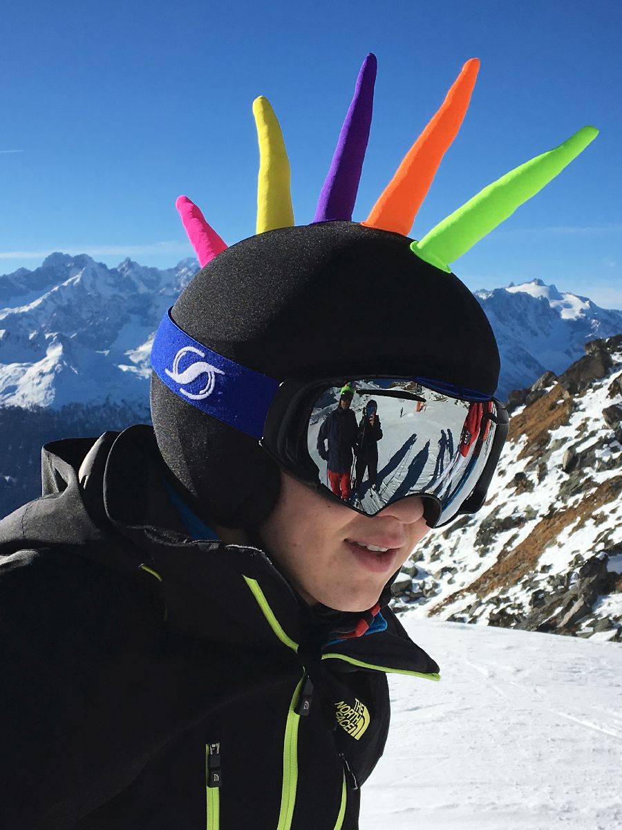 crazy snowboarding helmet covers Coolcasc Crest Helmet Cover