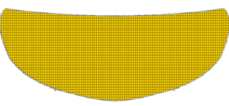 Skullskins Solid Yellow Motorcycle Helmet Shield Sticker