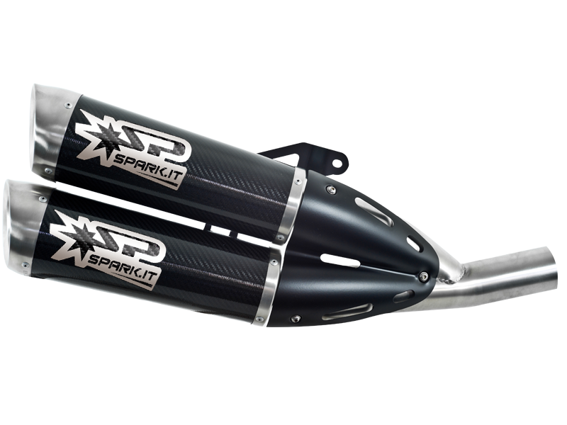 Spark Ducati Diavel Carbon Double EvoV Semi-Full Exhaust System