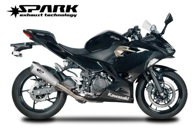 Spark Kawasaki Ninja 400 Konix Titanium Stainless Exhaust System