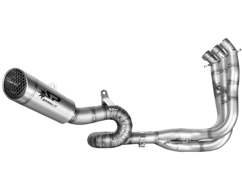 Spark 2017+ Triumph Street Triple 765 RS Grid-O Cat Delete Slip-On Exhaust