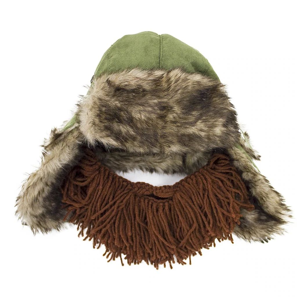 Beard Head Barbarian Trapper Bearded Face Mask & Hat (2 Colors)