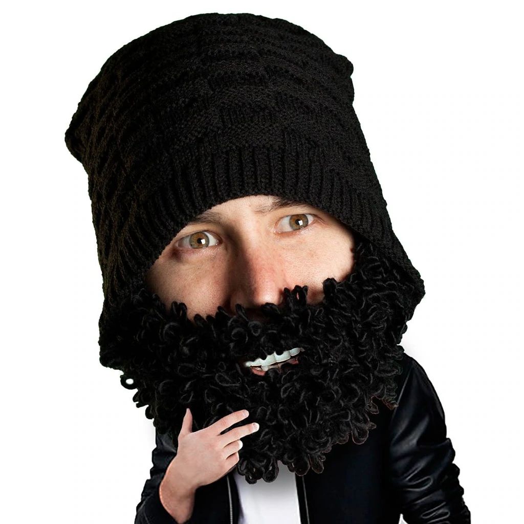 Beard Head Curly Atticus Bearded Face Mask & Hat (2 Colors)