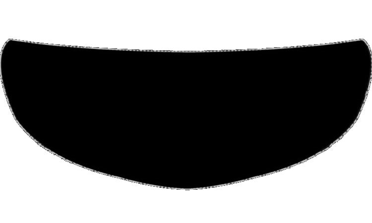 Black Motorcycle Helmet Shield Sticker