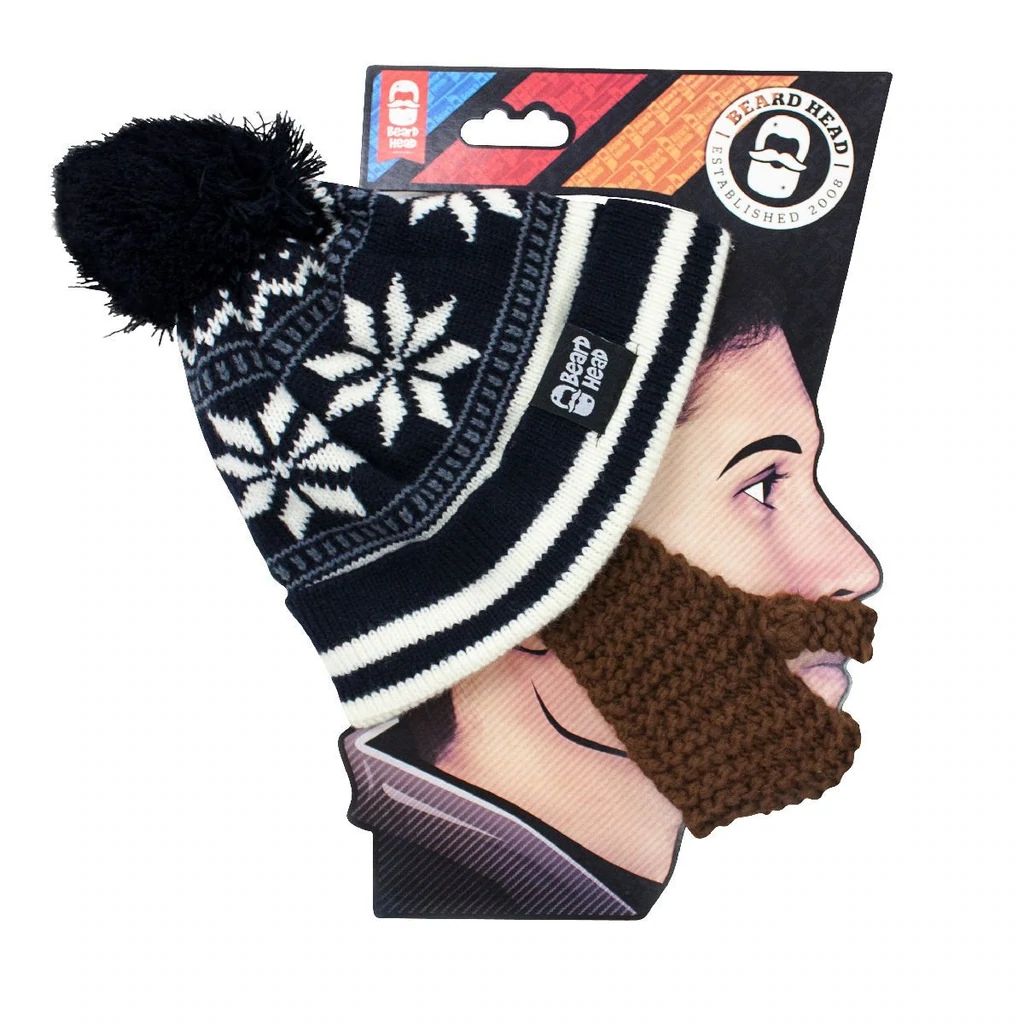 Beard Head Stubble Bumper Bearded Face Mask & Hat (3 Colors)