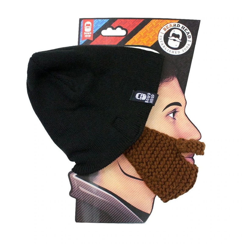 Beard Head Stubble Populous Brown Bearded Face Mask & Hat
