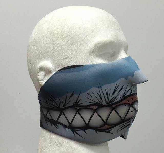 Shark Teeth Protective Neoprene Half Face Ski Mask