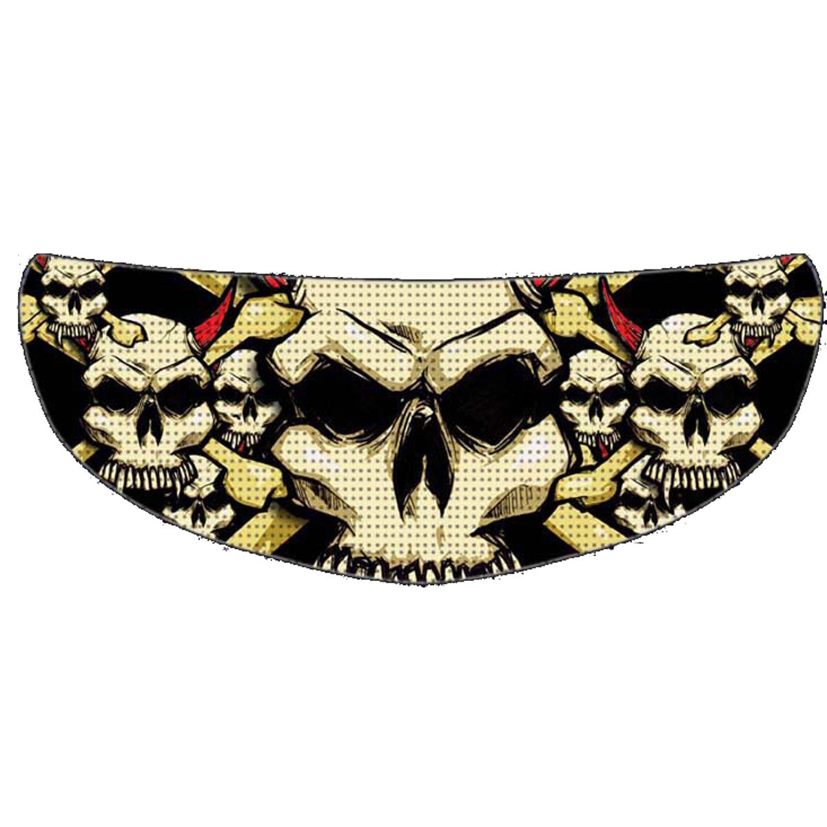 Skullskins Skull Crossbones Motorcycle Helmet Shield Sticker