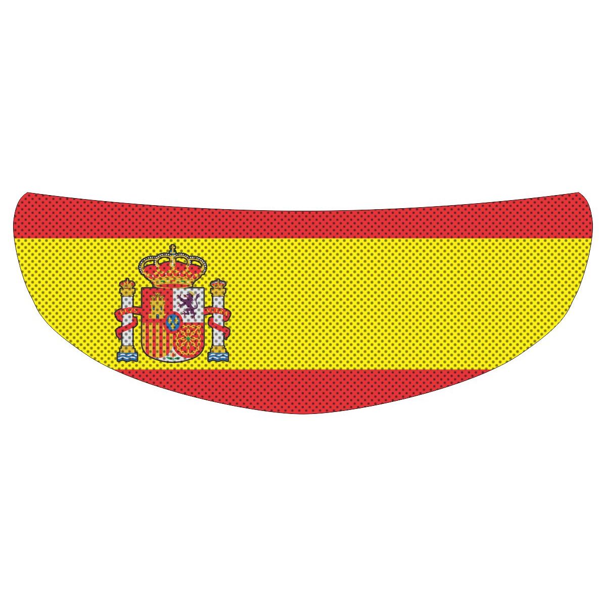Spanish Spain Flag Motorcycle Helmet Shield Sticker