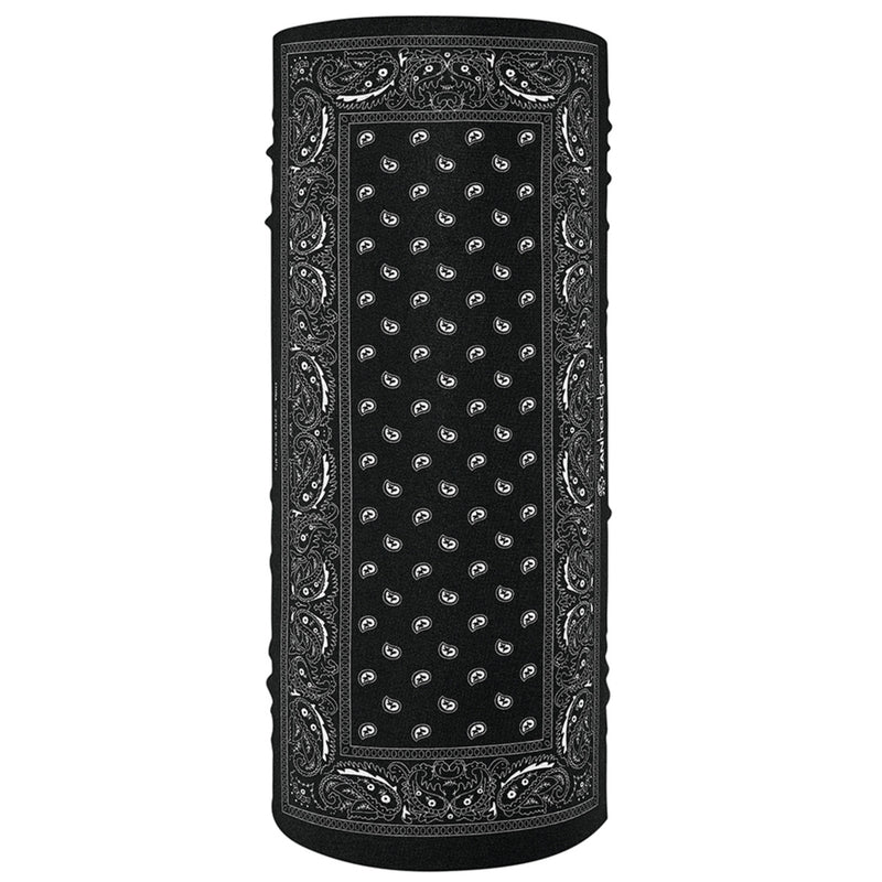 Zanheadgear Polyester Motley Tube® Black Paisley Face Mask
