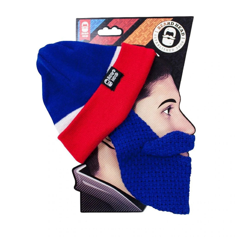 Beard Head New York Rangers Colors Classic Bearded Face Mask & Hat