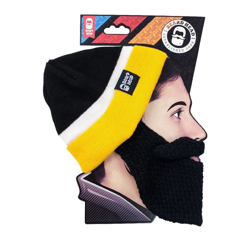 Beard Head Pittsburgh Colors Classic Bearded Face Mask & Hat