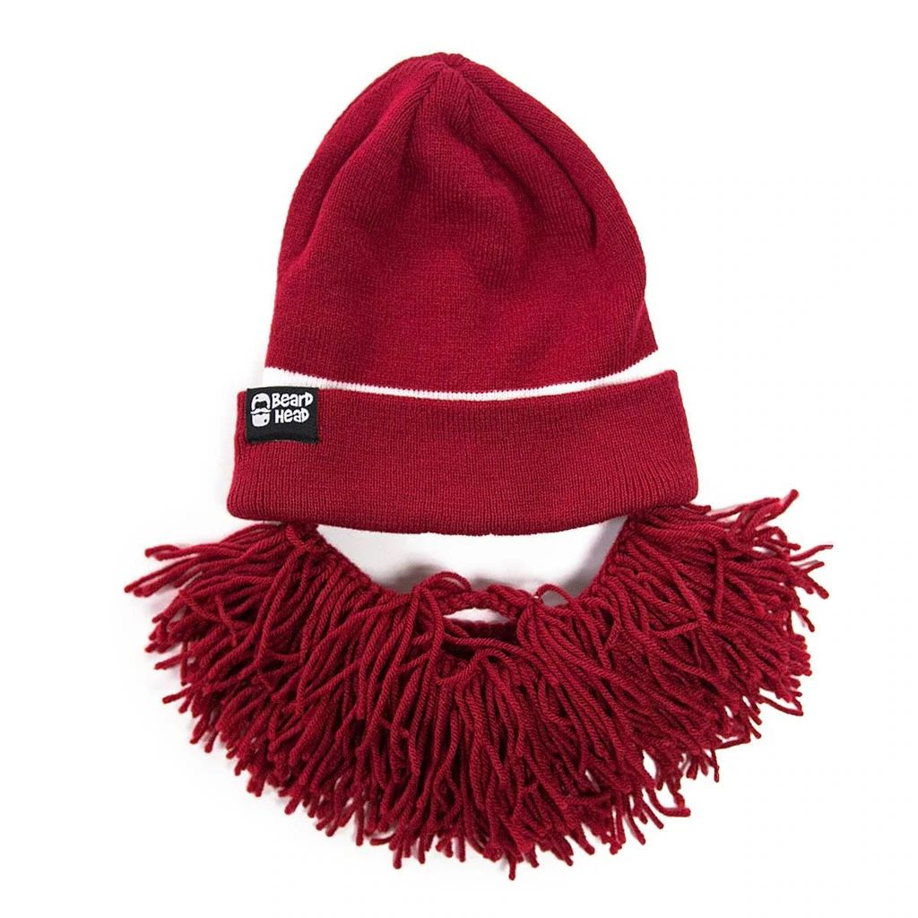 Beard Head Alabama Crimson Tide Colors Barbarian Bearded Face Mask & Hat