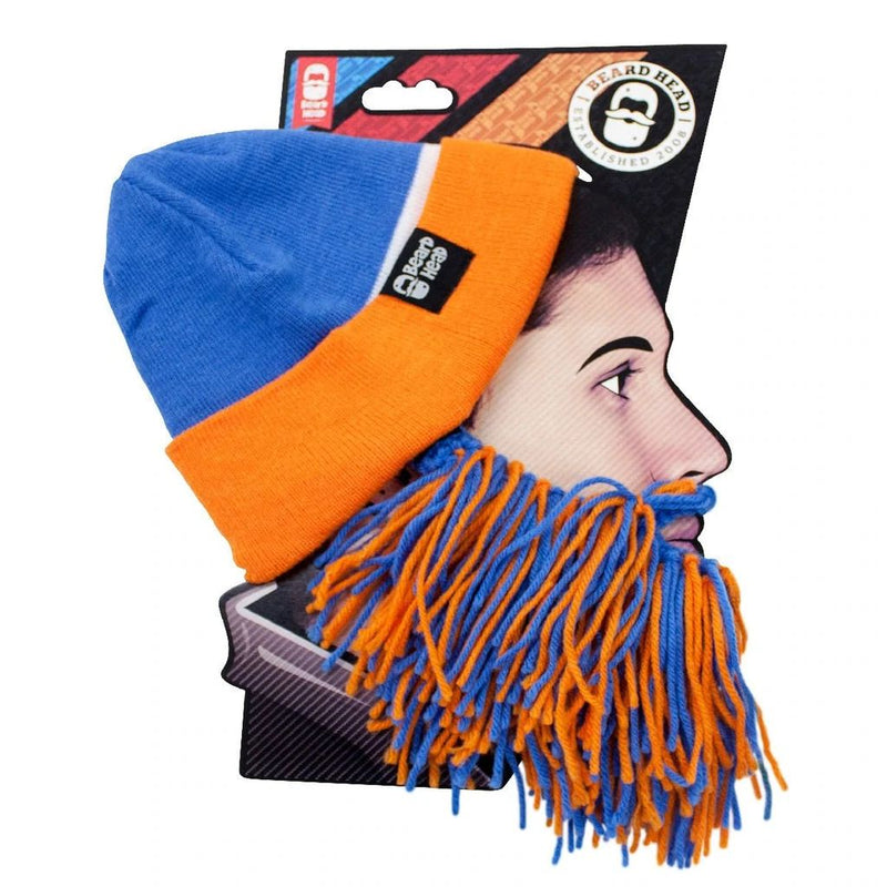 Beard Head Boise State Broncos Colors Barbarian Bearded Face Mask & Hat