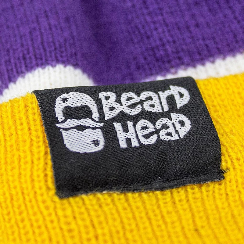 Beard Head Minnesota Vikings Colors Barbarian Bearded Face Mask & Hat