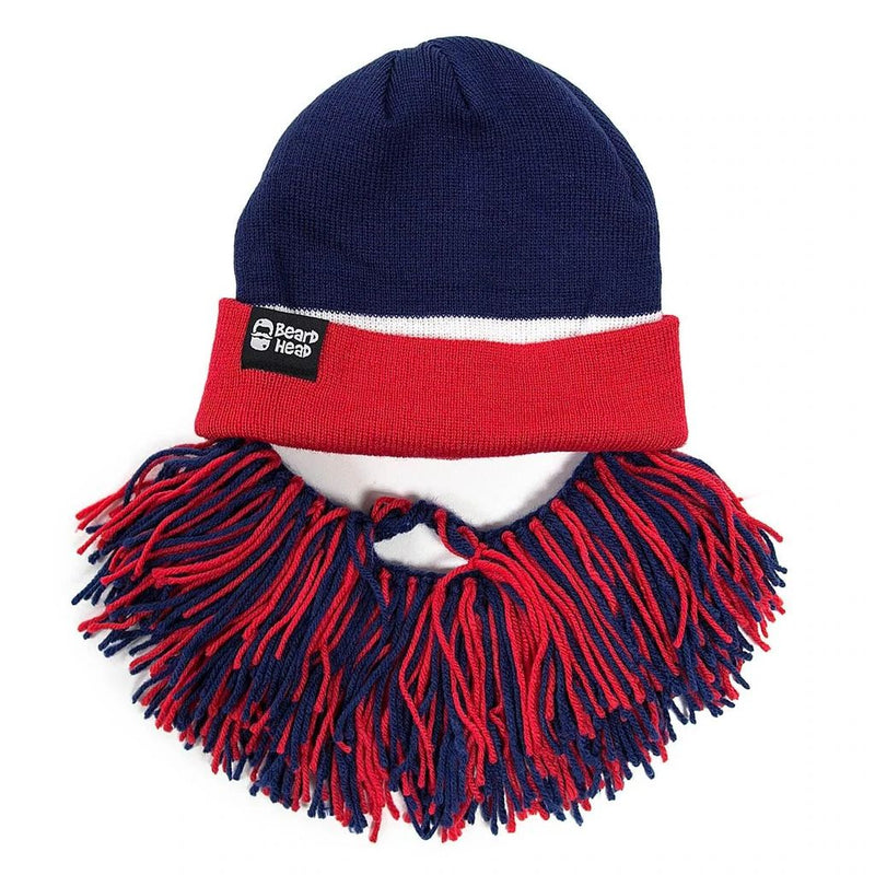 Beard Head New York Giants Colors Barbarian Bearded Face Mask & Hat