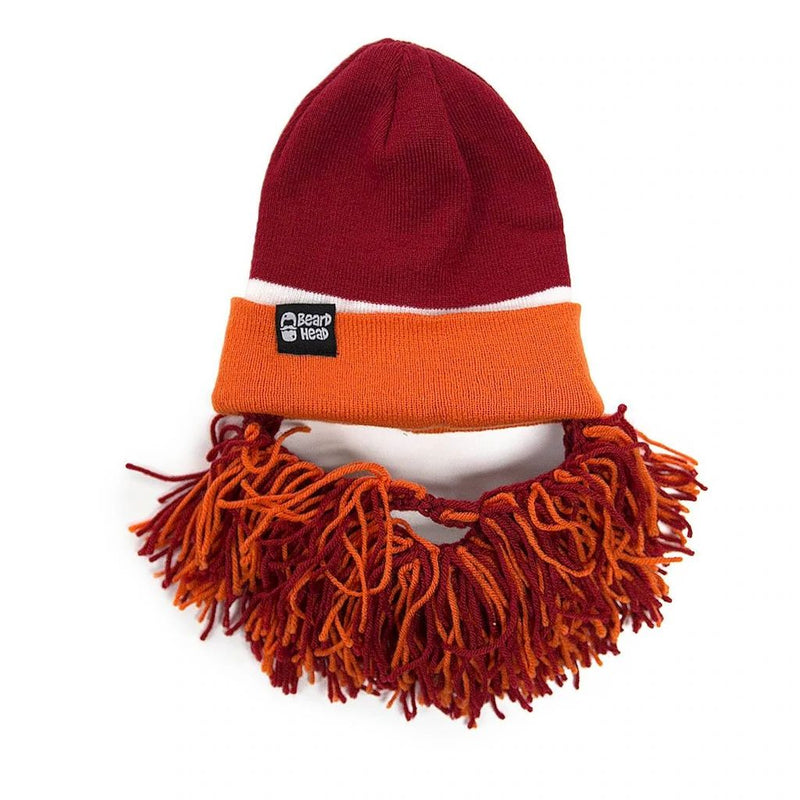 Beard Head Virginia Tech Hokies Colors Barbarian Bearded Face Mask & Hat