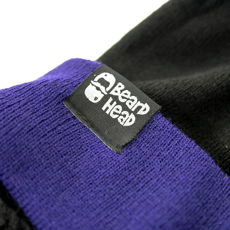 Beard Head Baltimore Ravens Colors Stubble Bearded Face Mask & Hat