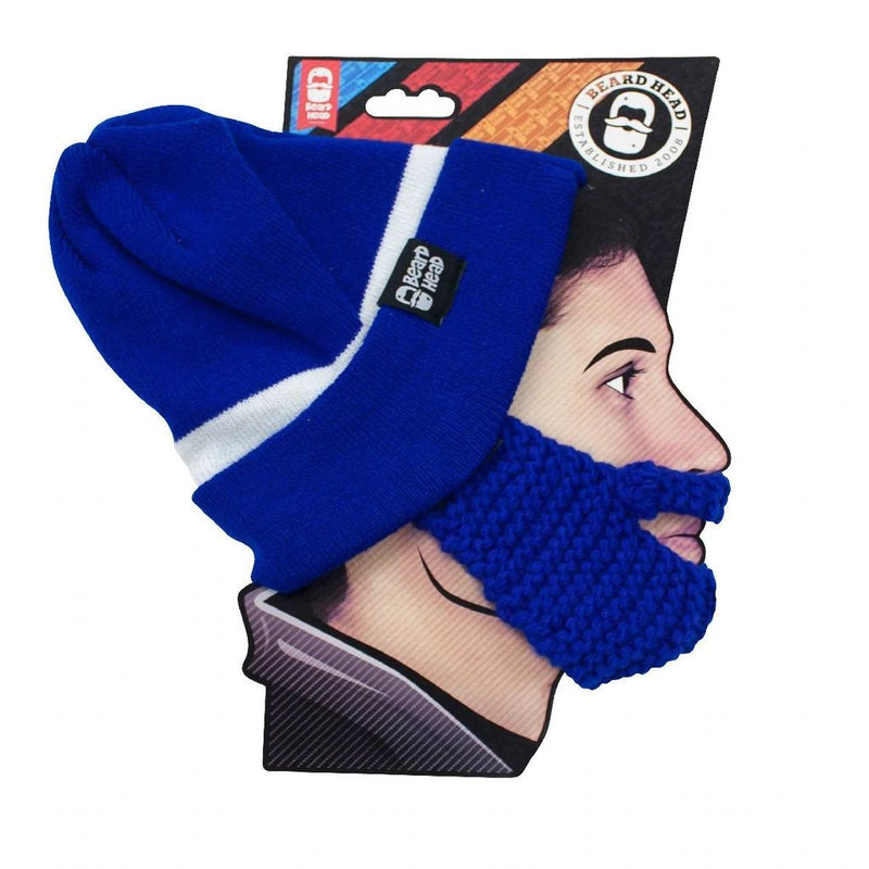 Beard Head Indianapolis Colts Colors Stubble Bearded Face Mask & Hat