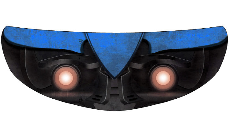 Skullskins Transformed Blue Optimus Prime Motorcycle Helmet Shield Sticker