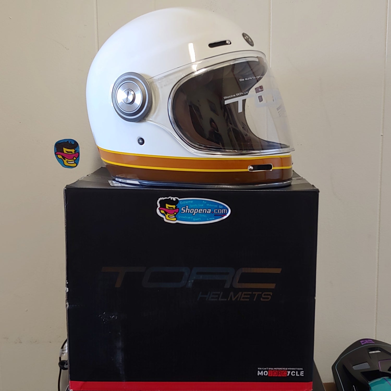 TORC T-1 ISO Bars Full Face Retro Moto Off Road Motorcycle Helmet