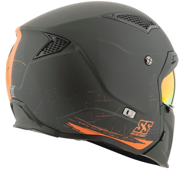 Speed & Strength SS2400 Tough As Nails Open Face Motorcycle Helmet (2 Colors)