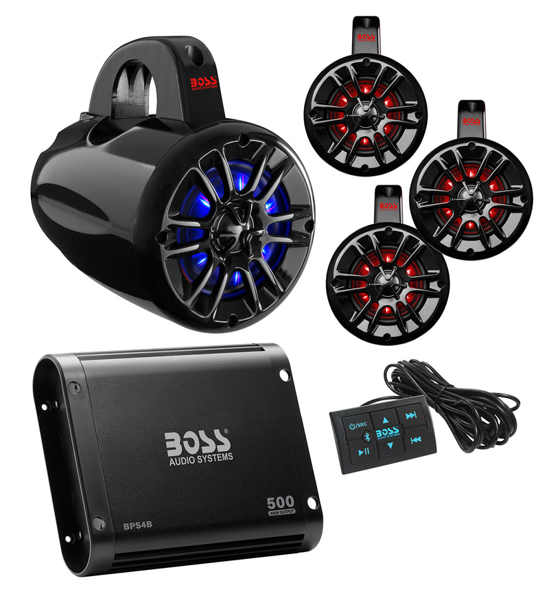 Boss Audio Systems Universal Bluetooth Remote Controlled RGB Audio Kit