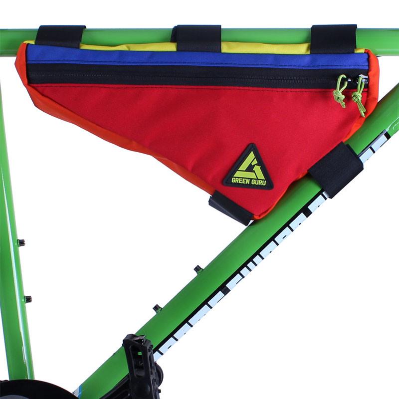 Green Guru Upshift Upcycled Materials Bicycle Frame Bag (Three Colors)