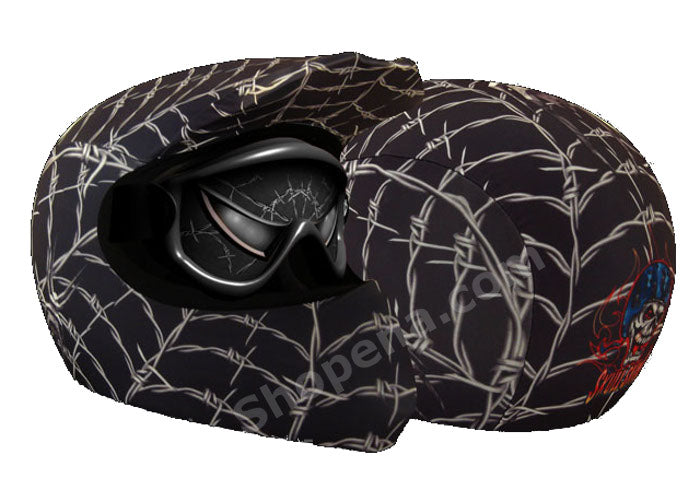 Skullskins Venom Wired Web Black Off Road Motorcycle Helmet Cover