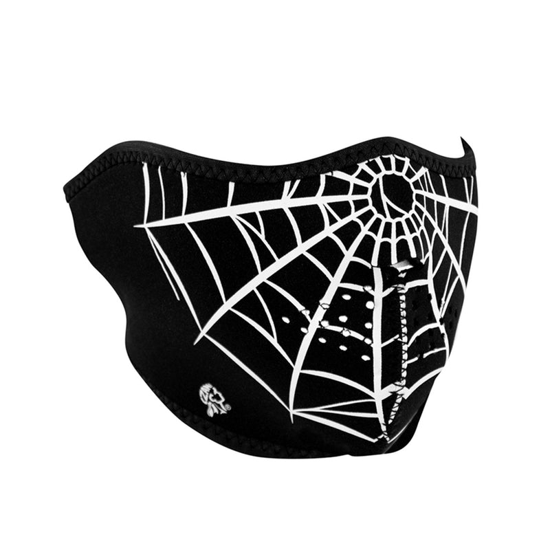 Spider Web Neoprene Half Face Mask