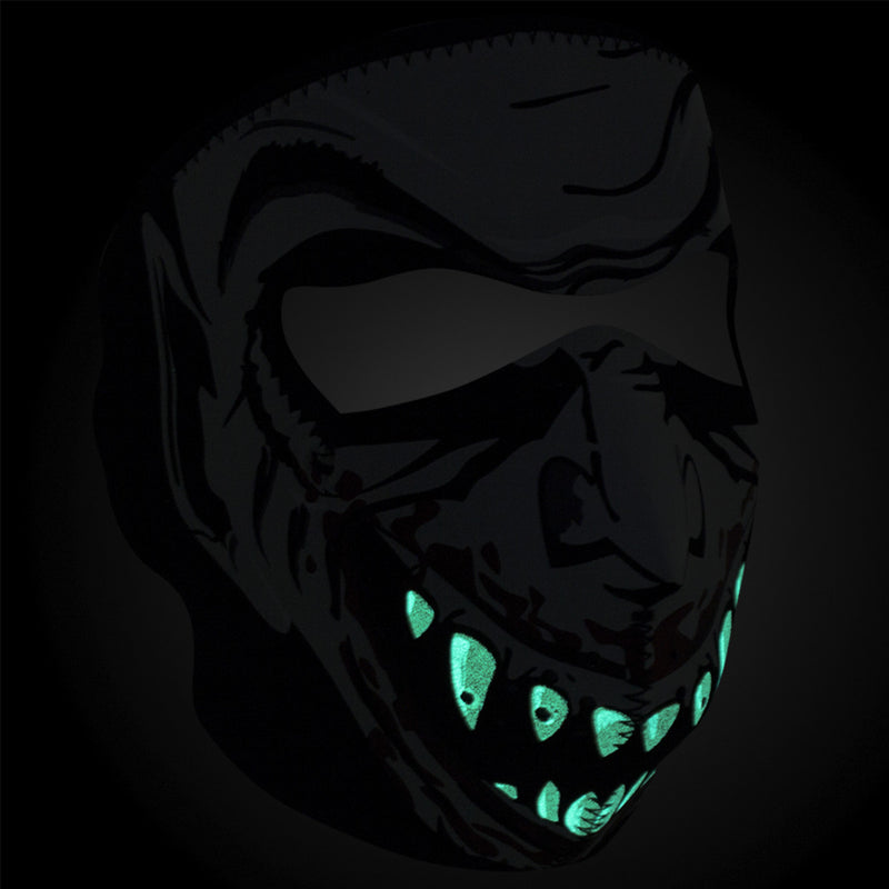 Vampire Glow In the Dark Neoprene Full Face Mask