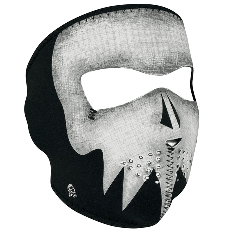 Gray Skull Glow In The Dark Neoprene Full Face Mask