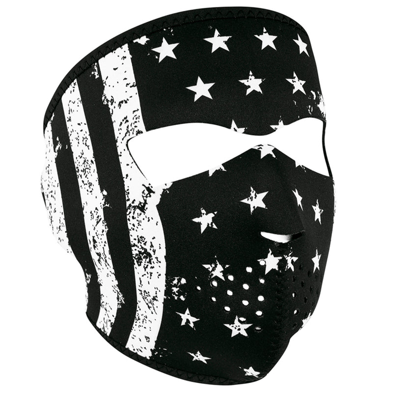 Black & White Flag Neoprene Full Face Mask