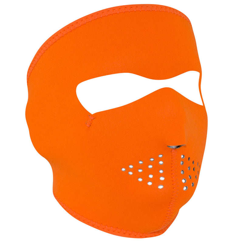 High-Visibility Orange Neoprene Full Face Mask