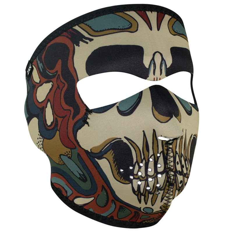 Psychedelic Skull Neoprene Full Face Mask