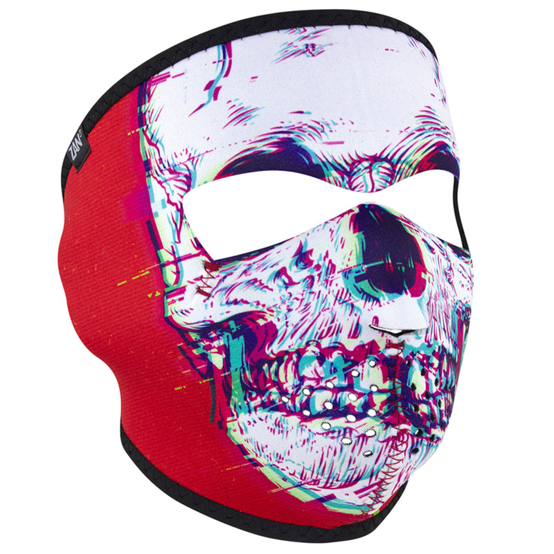 Glitch Skull Neoprene Full Face Mask