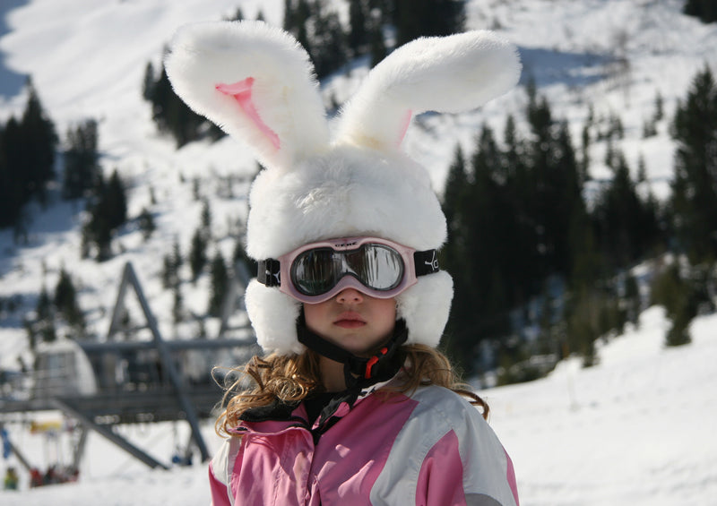 Headztrong White Rabbit Ski Helmet Cover
