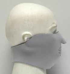Solid White Protective Neoprene Half Face Ski Mask
